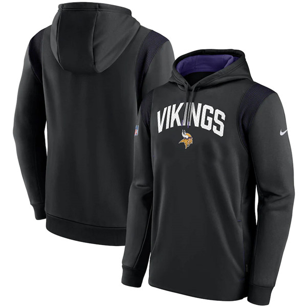 Mens Minnesota Vikings Black Sideline Stack Performance Pullover Hoodie,We sell and wholesale Mens Minnesota Vikings Black Sideline Stack Performance Pullover Hoodie on line form chian!